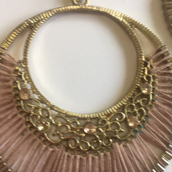 Blush Wrapped Earrings - Picture 2 of 7